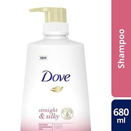 Dove Straight & Silky Shampoo For Frizzy Unmanageable Hair 680 ml (Product Of Thailand)