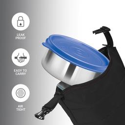 Signoraware Prime Stainless Steel Container 260ml Set of 2