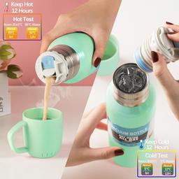 SmartQuick Premium 65 litres, hiking trekking Bag & Double Wall Vaccum Flask Set Thermo 500ml