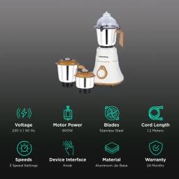 Morphy Richards Brut 800W 3 Jars Mixer Grinder