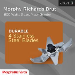 Morphy Richards Brut 800W 3 Jars Mixer Grinder
