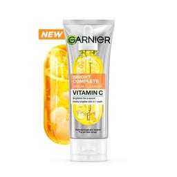 Garnier Bright Complete Serum Cleanser 150gm | Deep Cleansing Face Wash with Vitamin C for Brighter, Radiant Skin