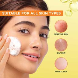 Garnier Bright Complete Serum Cleanser 150gm | Deep Cleansing Face Wash with Vitamin C for Brighter, Radiant Skin