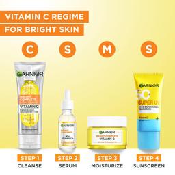 Garnier Bright Complete Serum Cleanser 150gm | Deep Cleansing Face Wash with Vitamin C for Brighter, Radiant Skin
