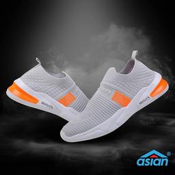 ASIAN Mens Hattrick-27 Loafer with Robin Roy's Cotton Men's 3 Pairs Sports Ankle Length Socks (Pack of 02)