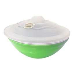 Serving Bowl Light Weight Salad Bowl with Plastic lid Mixing Bowl & 2 in 1 Spoons With Cups