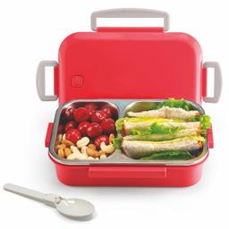 Signora Ware Eat-Up Stainless Steel Lunch Box for Kids Adults With Signora Ware Water Bottle 750ml Steel Water Bottle