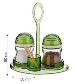 Signoraware Twins Salt n Spice Shaker Glass (Set of 2) 75 ml Each, Green