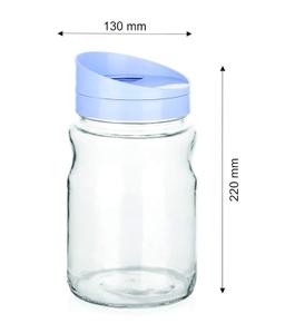 SignoraWare Twist Glass Jar, 2 Litre, Green