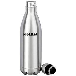 Signoraware Parkour Vacuum Insulated Flask Steel Water Bottle - 900 ml & N- DURAA Steel Hot and Cold Water Bottle 500 Ml
