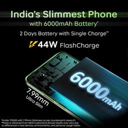 iQOO Z9x 5G (Storm Grey, 6GB RAM, 128GB Storage) | Snapdragon 6 Gen 1 with 560k+ AnTuTu Score | 6000mAh Battery with 7.99mm Slim Design | 44W FlashCharge