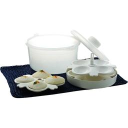 SignoraWare Microwave Idli Maker/Rice Cooker/Steamer/Cooker, 3 Litres, 7-Pieces