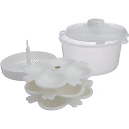 SignoraWare Microwave Idli Maker/Rice Cooker/Steamer/Cooker, 3 Litres, 7-Pieces