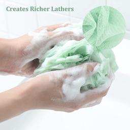 Wall Attachable Hanger for Soap Box - Soap Dish/Box with Soft Clean Bath Loofah (2 Set)