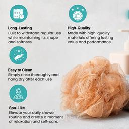 Wall Attachable Hanger for Soap Box - Soap Dish/Box with Soft Clean Bath Loofah (2 Set)
