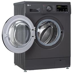 LG 9 Kg 5 Star Inverter Touch panel Fully-Automatic Front Load Washing Machine with In-Built Heater (FHM1409BDM, Middle Black, Steam for Hygiene Wash)