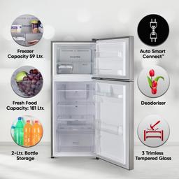LG 240 L 3 Frost-Free Smart Inverter Double Door Refrigerator ( GL-S292RDSX, Dazzle Steel, Convertible & Multi Air Flow Cooling)