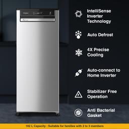 Whirlpool 192 L 3 Star Vitamagic PRO Direct-Cool Single Door Refrigerator (Grey, Auto Defrost Technology)