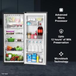 Whirlpool 192 L 3 Star Vitamagic PRO Direct-Cool Single Door Refrigerator (Grey, Auto Defrost Technology)