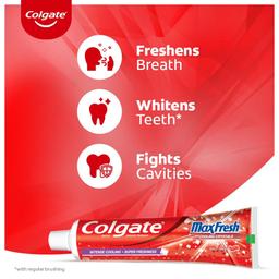 Colgate MaxFresh Toothpaste, Red Gel Paste with Menthol for Super Fresh Breath, 300g, 150g X 2 (Spicy Fresh)