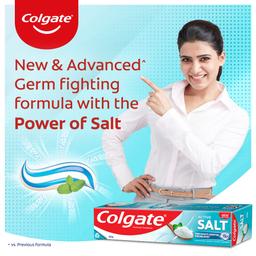 Colgate Active Salt 300g (200g + 100g , Pack of 2) Toothpaste, Daily Germ Protection, Toothpaste with Salt and Mint, Healthy Gums & Teeth,