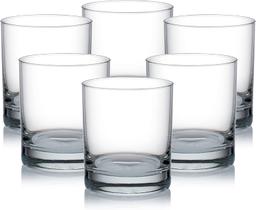 Signoraware Vintage Borosilicate Drinking Glass, 200ml Each, Set of 6, Clear