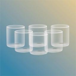 Signoraware Vintage Borosilicate Drinking Glass, 200ml Each, Set of 6, Clear