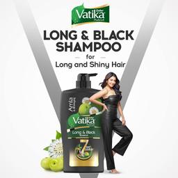 Dabur Vatika Long & Black Shampoo - 640ml | With Amla & Bhringhraj I For Shiny, Long & Black Hair | No Added Parabens | Provides Gentle Cleansing, Conditioning and Nourishment to Hair