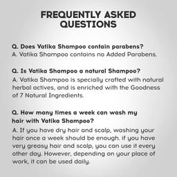 Dabur Vatika Long & Black Shampoo - 640ml | With Amla & Bhringhraj I For Shiny, Long & Black Hair | No Added Parabens | Provides Gentle Cleansing, Conditioning and Nourishment to Hair