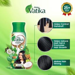 Dabur Vatika Enriched Coconut Hair Oil - 300ml | For Strong, Thick & Shiny Hair | Clinically Tested to Reduce 90% Hairfall in 4 Weeks | Prevents Dull & Damaged Hair | Enriched with 10 Herbs