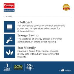 Prestige IRIS ECO 1200 W Induction Cooktop with automatic voltage regulator.
