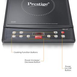 Prestige IRIS ECO 1200 W Induction Cooktop with automatic voltage regulator.