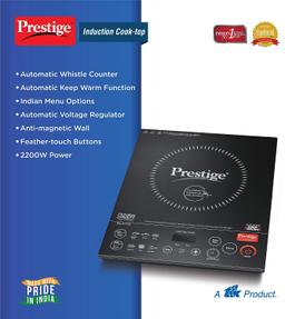 Prestige PIC 6.1 V3 PIC 2200 Watts Induction Cooktop & Automatic Whistle Counter