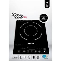 Havells Insta Cook Tc 16 Energy Efficent Induction (Black), 1600Watt, with 7 Cooking