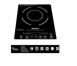 Havells Insta Cook Tc 16 Energy Efficent Induction (Black), 1600Watt, with 7 Cooking