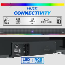 ZEBRONICS Juke BAR 900 360 Watts Dolby Audio Soundbar with Wireless Subwoofer, Display, Bluetooth V5.3,