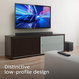 Philips Soundbar TAB5305, Wireless Subwoofer, 2.1 Ch, Bluetooth Enabled, Optical Connectivity,