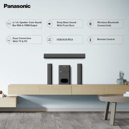 Panasonic Sc-Ht480Gw-K 100W 4.1 Channel Auxiliary, USB, Micro USB Soundbar - Black
