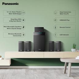 Panasonic SC-HT550GW-K 150 W Bluetooth Home Theatre (Black, 5.1 Channel)