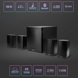 Panasonic SC-HT460GW-K 4.1 Ch Home Theatre, 100 W, Bluetooth, USB, AUX, Powerful Subwoofer,