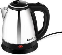 Pigeon by Stovekraft Shiny Steel 1.5-Litre Electric Kettle (Black)