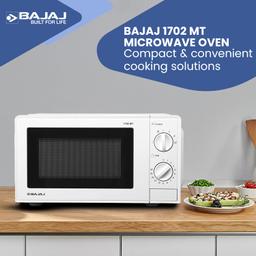 Bajaj 17L Solo Microwave Oven (1702 MT, White), Timer