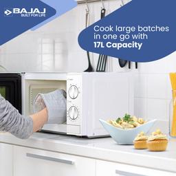 Bajaj 17L Solo Microwave Oven (1702 MT, White), Timer