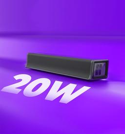 ZEBRONICS Juke BAR 1500 20W Output, Wireless Portable Mini soundbar, Built-in Rechargeable Battery,