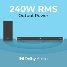 ZEBRONICS Juke BAR 9102 PRO 240W Output Dolby Soundbar with Bluetooth 5.0,Virtual 5.1 and LED Display