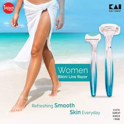 Kai Japan Women Bikini Razor, Clear