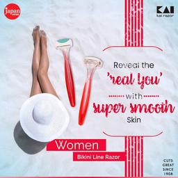 Kai Japan Women Bikini Razor, Clear