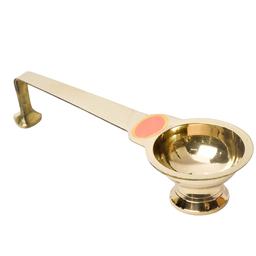 OM BHAKTI Camphor 60 nos & Brass Camphor Burner Aarti Stand | Kapoor Dani Holder for Pooja Rituals Combo