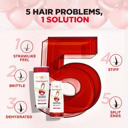 L'Oréal Paris Shampoo & Conditioner, For Damaged and Weak Hair, With Pro-Keratin + Ceramide, Total Repair 5, 360ml +192.5ml