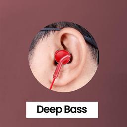 ZEBRONICS Zeb-Bro in Ear Wired Earphones with Mic, 3.5mm Audio Jack, 10mm Drivers, Phone/Tablet Compatible(Red)